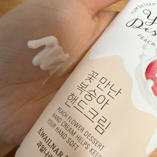 Kwailnara Yam Dessert Flower Peach Hand Cream