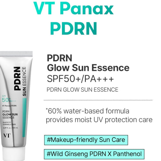 VT Cosmetics PDRN Radiance Sun Essence SPF50+ PA++++