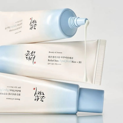 Beauty of Joseon Relief Sun Aqua-fresh SPF50+ PA++++ 50ml+20ml with Gift (Farmer Chunshik Keyring)