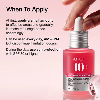 Anua Niacinamide 10 TXA 4 Serum (Girl Math Dealz)