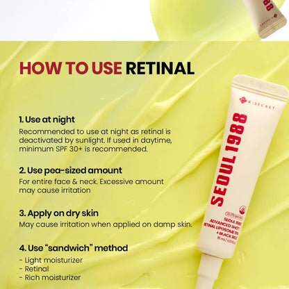 KSECRET SEOUL 1988 Advanced Shot Retinal Liposome 12% + Black Rice