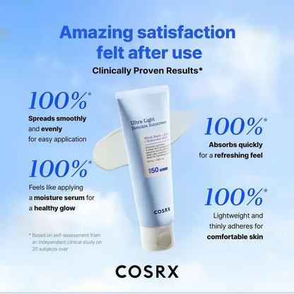 COSRX Ultra Light Invisible Sunscreen SPF50+ PA++++  (Girl Math Dealz)