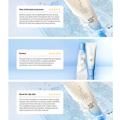 Beauty of Joseon Relief Sun Aqua-fresh SPF50+ PA++++ 50ml+20ml with Gift (Farmer Chunshik Keyring)