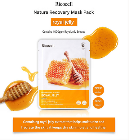 Ricocell Nature Recovery Sheet Mask - 10 Types