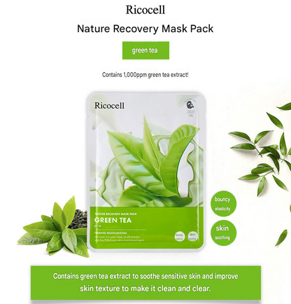 Ricocell Nature Recovery Sheet Mask - 10 Types