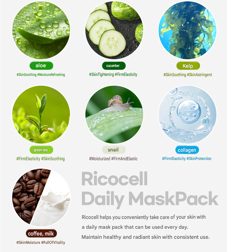 Ricocell Nature Recovery Sheet Mask - 10 Types