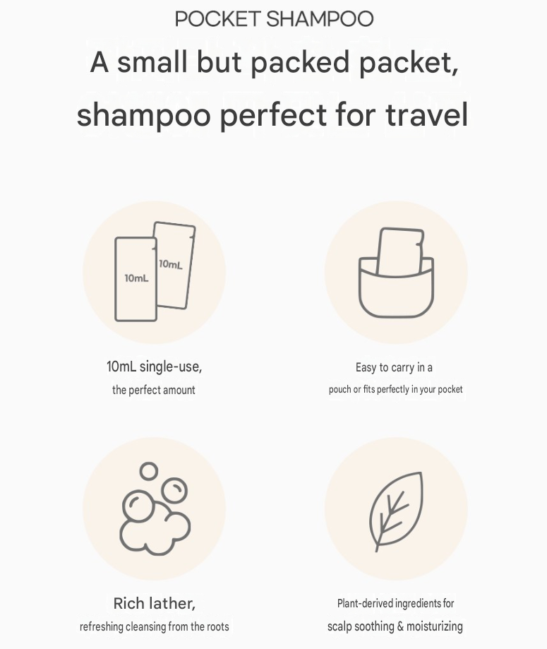 Tamsa Pocket Shampoo Floral Bloom Travel Pouch
