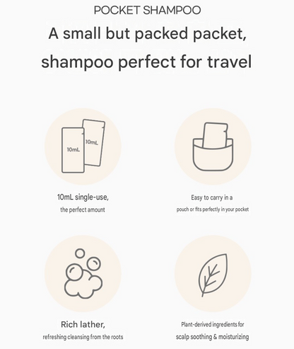 Tamsa Pocket Shampoo Floral Bloom Travel Pouch