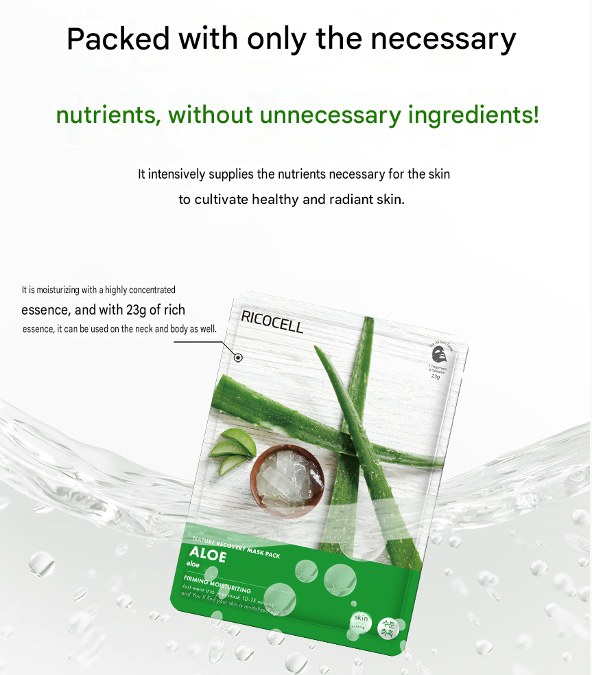 Ricocell Nature Recovery Sheet Mask - 10 Types