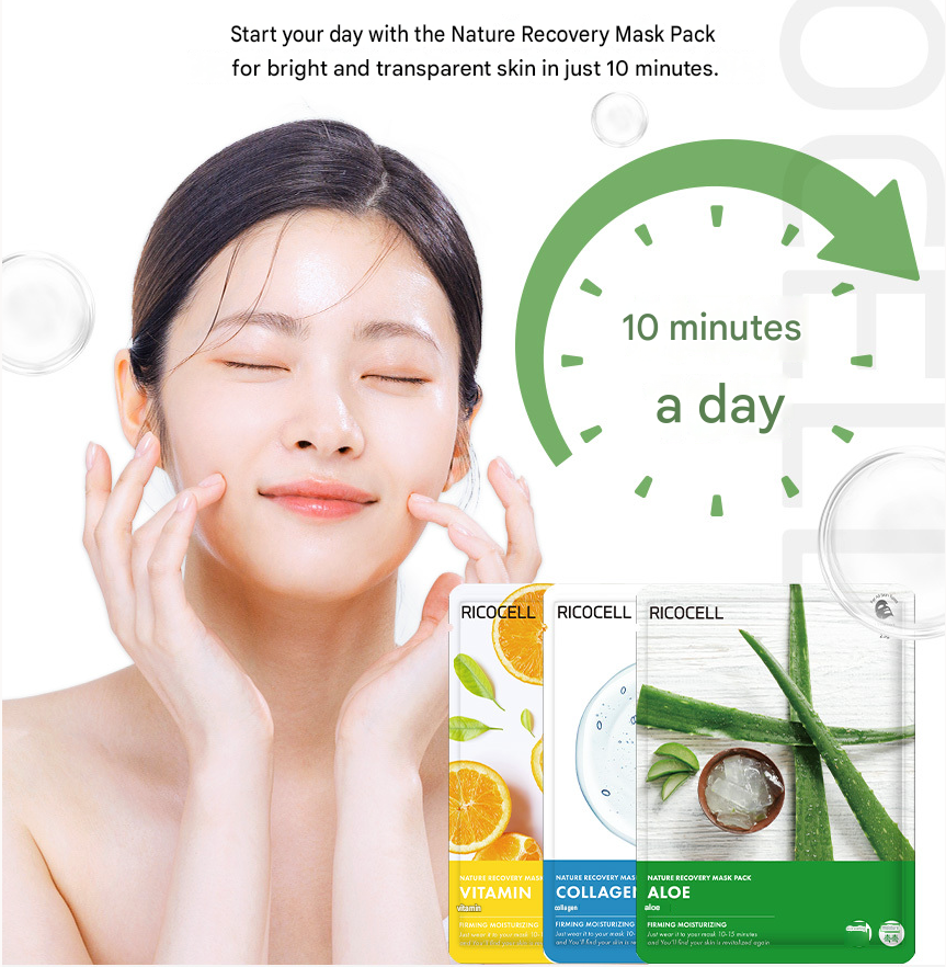 Ricocell Nature Recovery Sheet Mask - 10 Types