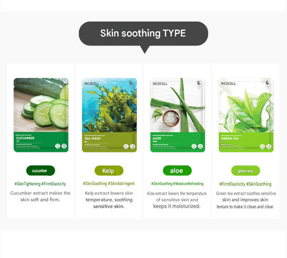 Ricocell Nature Recovery Sheet Mask - 10 Types